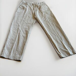 Banana Republic Flat Front Linen Blend Chino Pants Men’s 33x30  Classic Beach